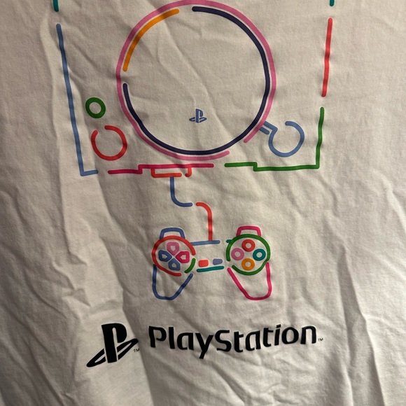 PlayStation x UNIQLO UT Graphic T shirt Sony Video Game Retro Logo US Size XL - Picture 3 of 5
